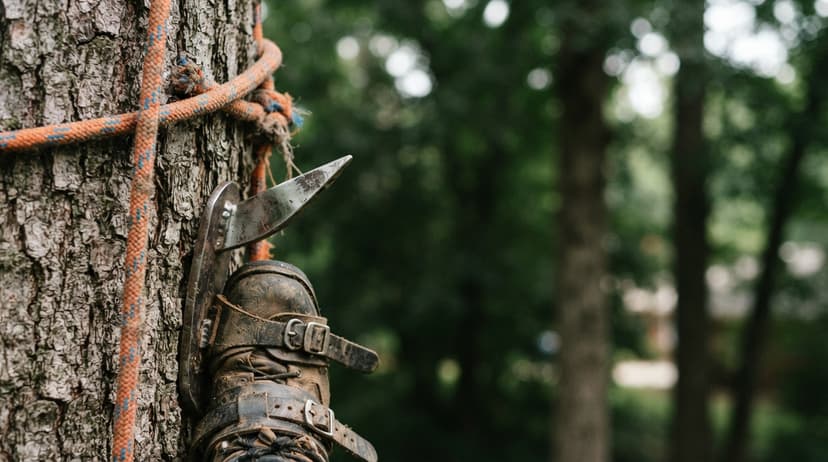 Close detail from the work: can seniors get a tree removed for free
