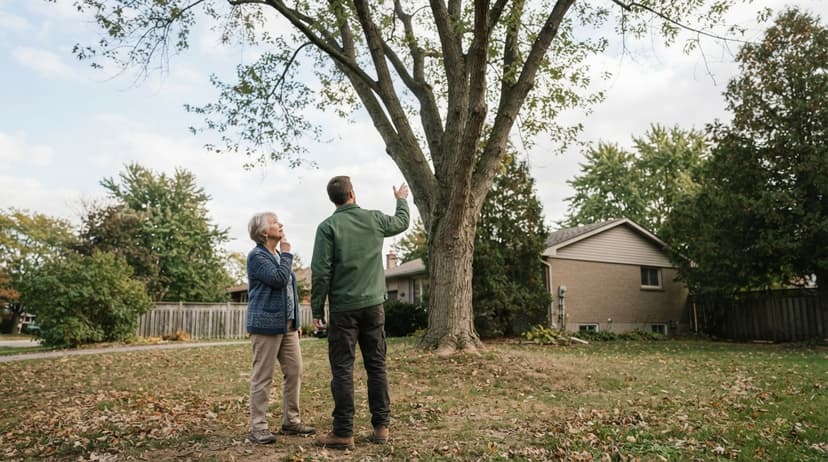 Walking the job with the homeowner: can seniors get a tree removed for free